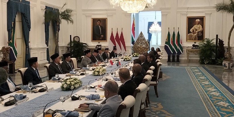 Prabowo Ajak Ramaphosa Perkuat Hubungan Sesama Anggota BRICS