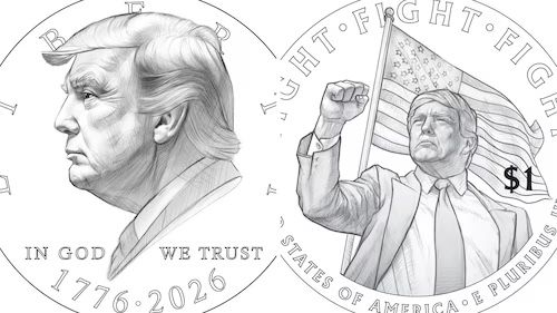 AS akan Rilis Koin 1 Dolar Bergambar Donald Trump