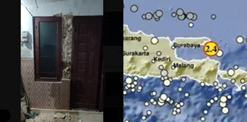 Sumenep Diguncang 22 Kali Gempa, Sejumlah Bangunan Rusak