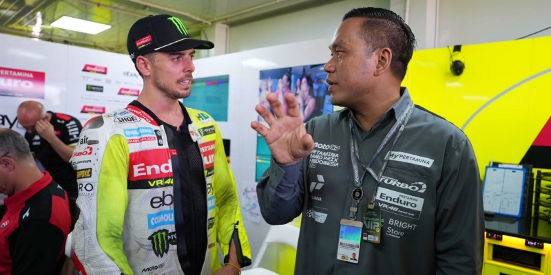 Dirut Pertamina Tinjau Paddock VR46 Racing Team di Sirkuit Mandalika