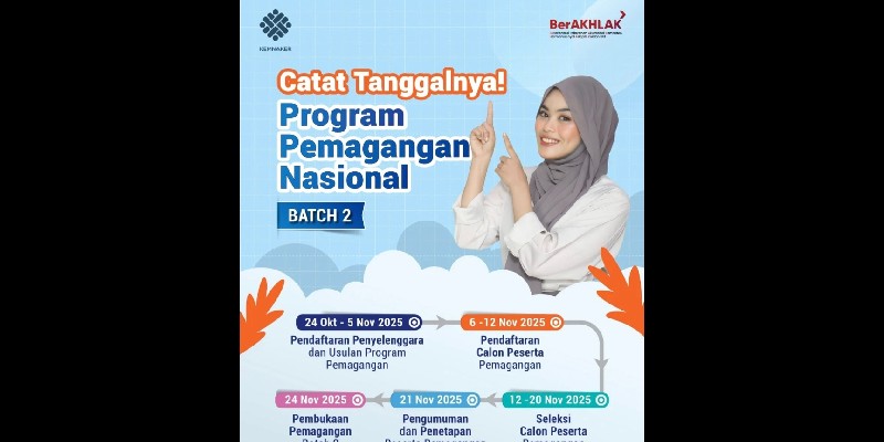Batch Kedua Program Magang Nasional Sasar 80 Ribu Fresh Graduate