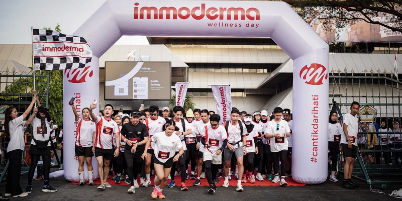 Immoderma Fun Run: Kulit Sehat Bukan Sekadar Perawatan Luar
