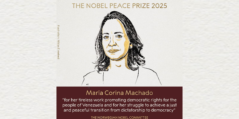 Siapa Machado, Peraih Nobel Perdamaian 2025?