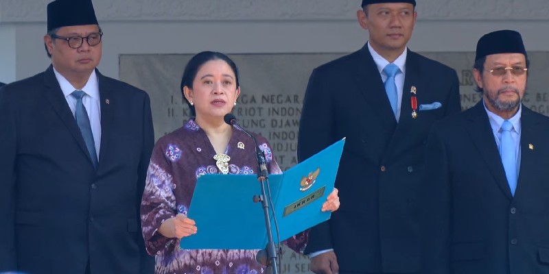 Puan Bacakan Ikrar di Upacara Hari Kesaktian Pancasila