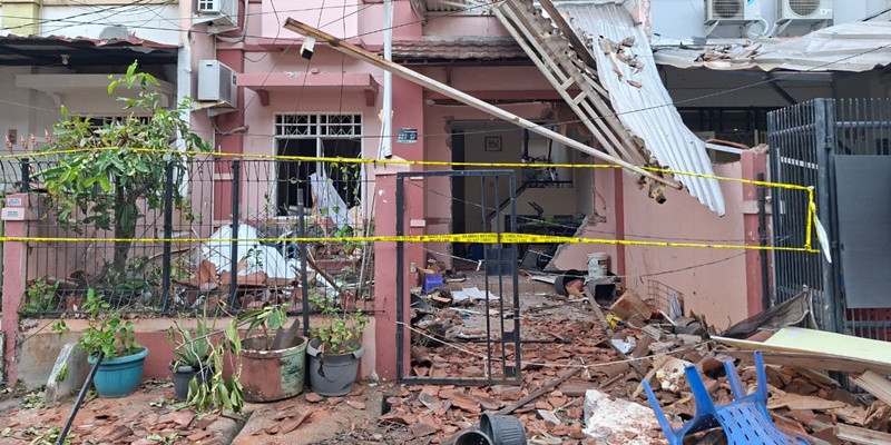 Satu Rumah Meledak Imbas Regulator Gas Diikat Kain