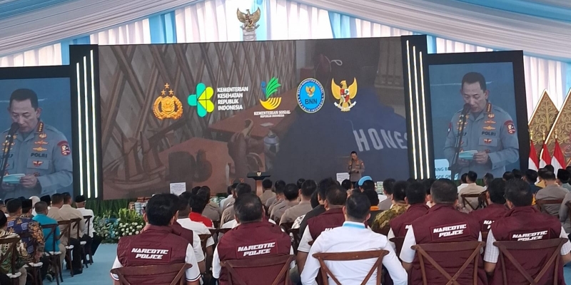 Kapolri Tak Menyangka Prabowo Hadiri Pemusnahan Narkoba