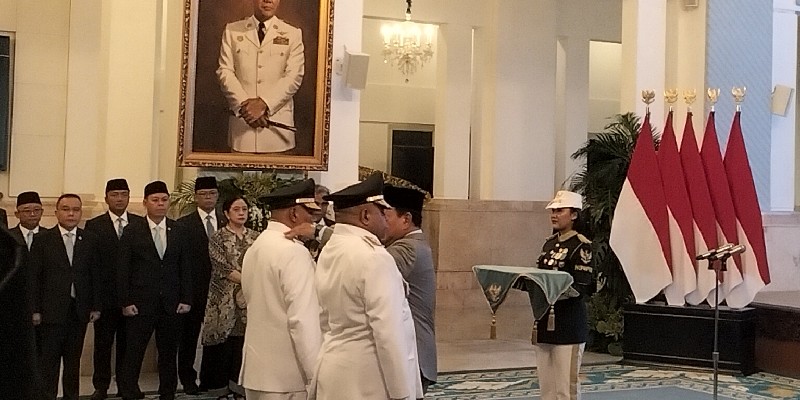 Prabowo Lantik Gubernur dan Wakil Gubernur Papua Terpilih