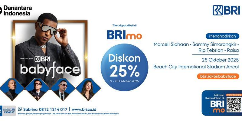 BRI Siapkan Promo Spesial Konser Babyface