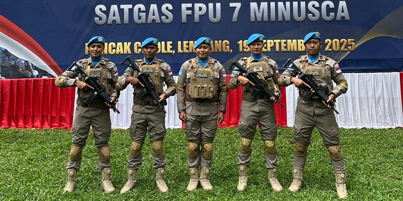 Lima Personel Polda Banten Siap Bertugas di Afrika Tengah