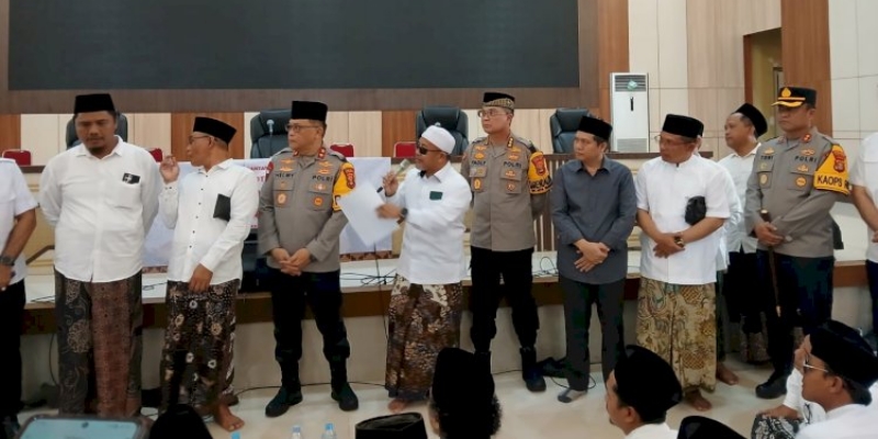 Ratusan Santri Datangi Polda Lampung Gegara Tayangan Trans7