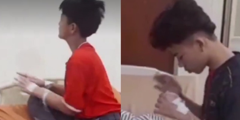 Iman Santri Tetap Kokoh Meski Bangunan Ponpes Roboh