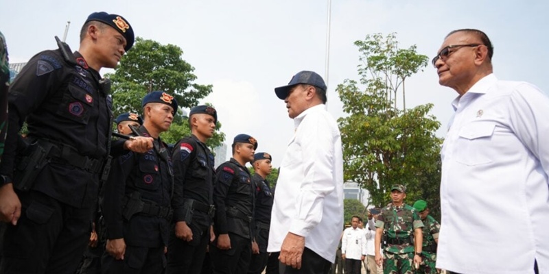Menko Polkam Makin Pede Lihat Kesiapan TNI-Polri Jaga Stabilitas