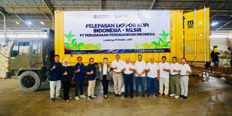 Dubes Lutfi Rauf Lepas Ekspor ke-80 Kopi Robusta PPI ke Mesir