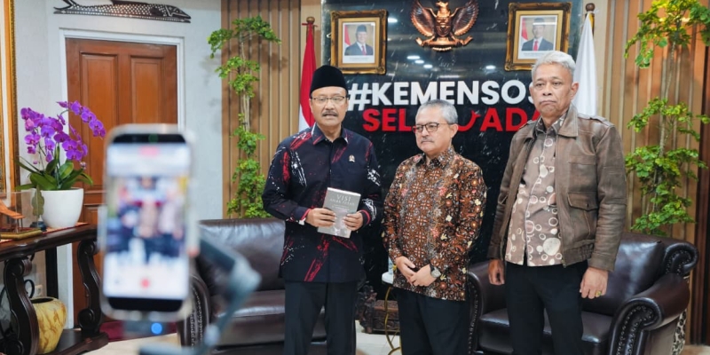 Kemensos dan Perpusnas Bangun Perpustakaan Modern di Sekolah Rakyat