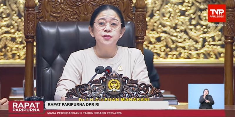 Puan Buka Rapat Paripurna DPR Masa Sidang II 2025-2026