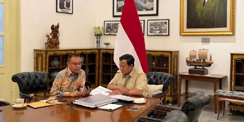 Prabowo Bertemu Empat Mata dengan Dasco, Ini yang Dibahas