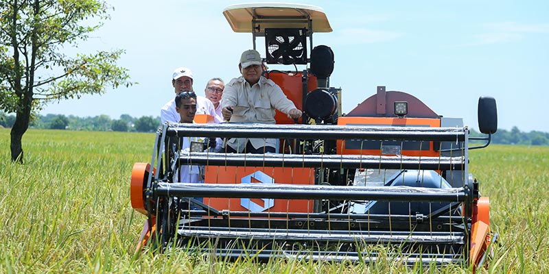 Prabowo Sukses Angkat Produksi dan Kesejahteraan Petani