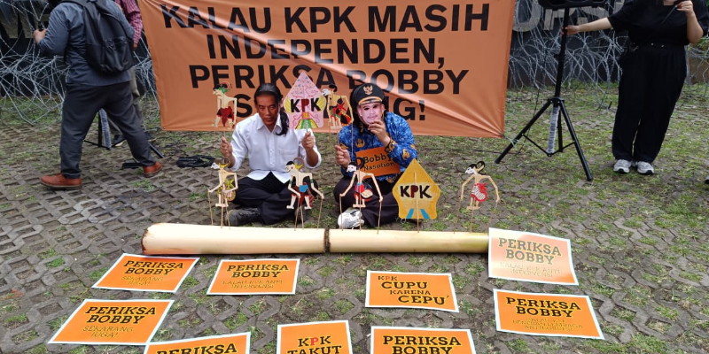 Dalang Jokowi dan Bobby Nasution Mainkan Wayang KPK