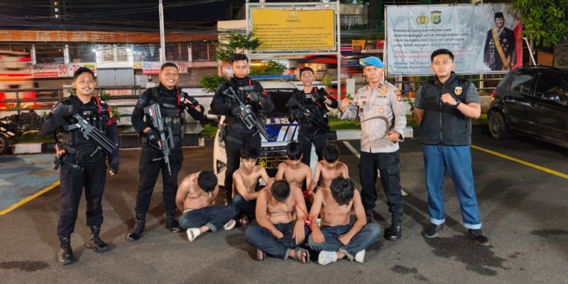 Enam Remaja Diciduk Brimob Saat Hendak Tawuran di Ciputat