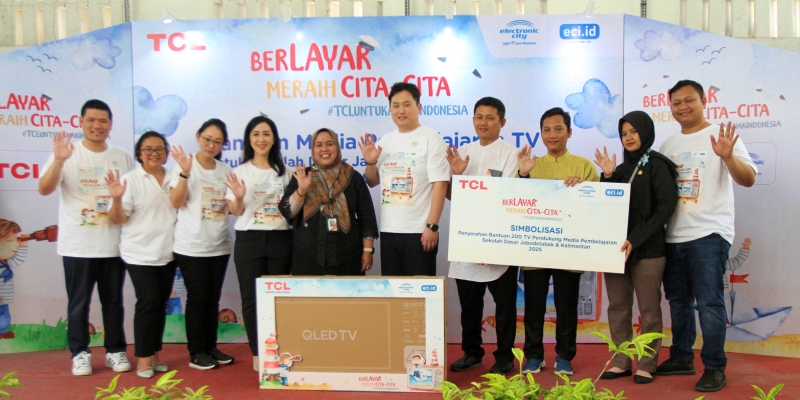 Digitalisasi Pendidikan, 200 TV Didistribusikan di Jabodetabek dan Kalimantan