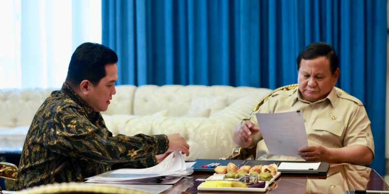 Prabowo-Erick Thohir Tinjau Ulang Bonus Atlet di Istana