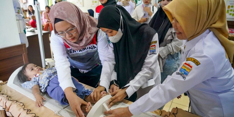 Komitmen Turunkan Stunting, Pertamina SEHATI Sehatkan Anak Bangsa