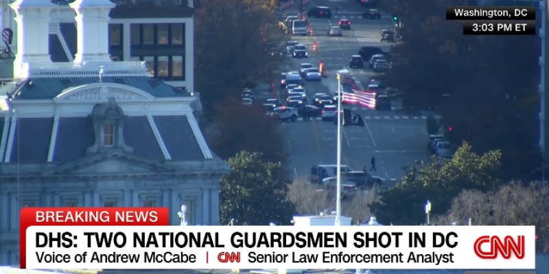 Dua Tentara Garda Nasional AS Ditembak Dekat Gedung Putih