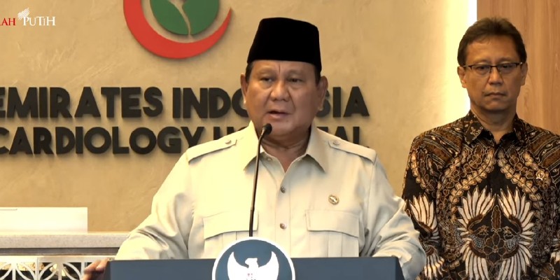 Prabowo Puji Inisiatif Jokowi di Balik Pembangunan RS Kardiologi Emirates-Indonesia