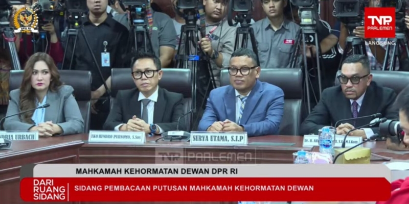 Sahroni CS Dihadirkan di Sidang MKD