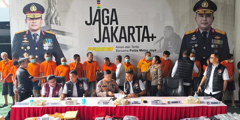 Polda Metro Ciduk 2.054 Tersangka Narkoba Selama Tiga Bulan