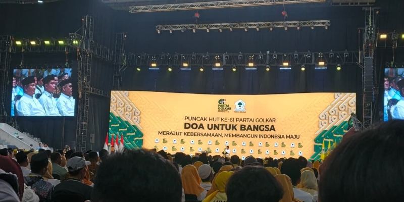 Prabowo-Gibran Hadir di HUT ke-61 Golkar