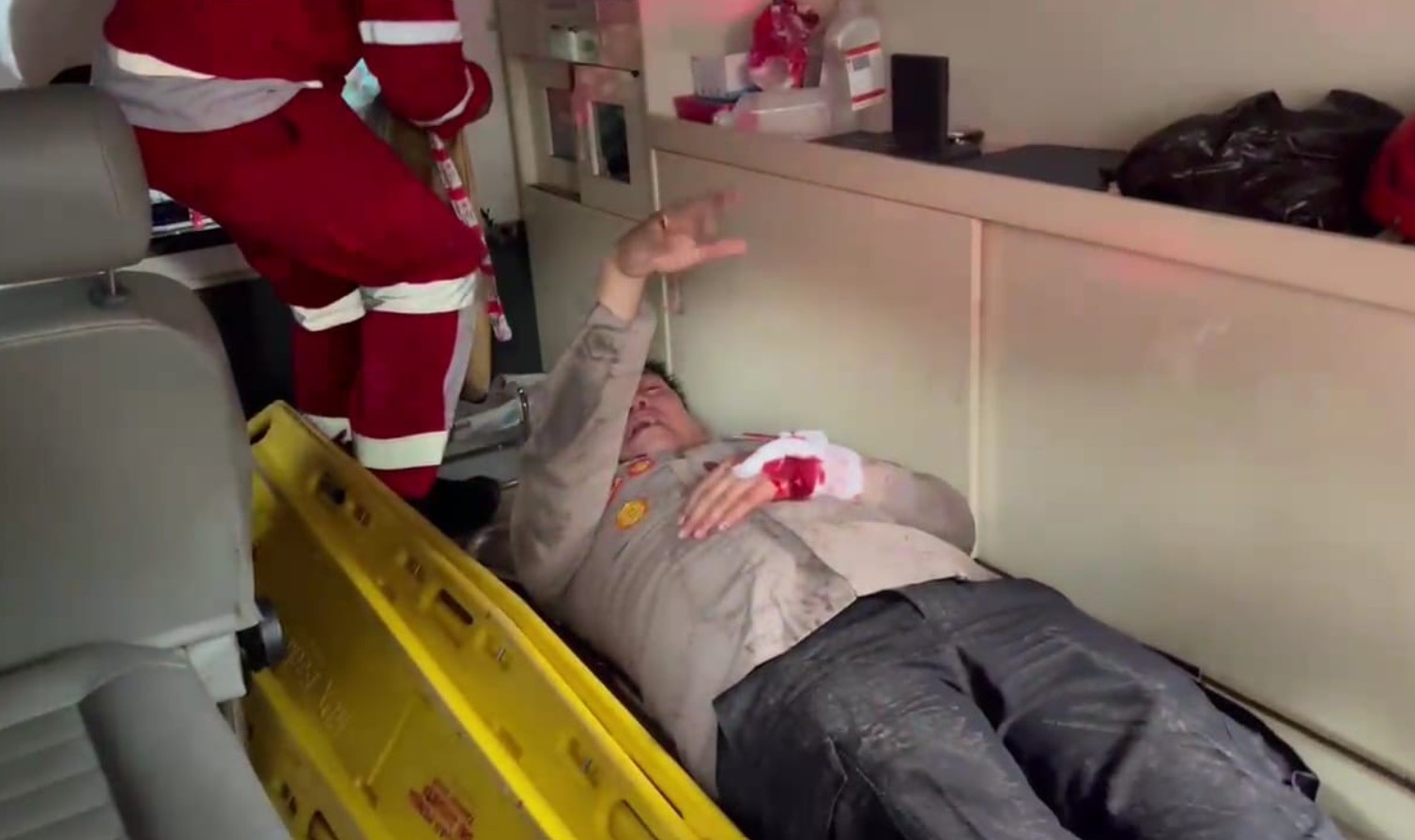 Kapolsek Kemayoran Terluka Saat Evakuasi Kebakaran Terra Drone