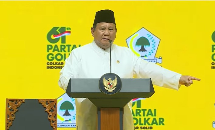 Prabowo Bantah Rambo Podium