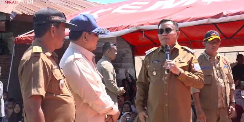 Begini Reaksi Prabowo Saat Diminta Jadi Presiden Seumur Hidup oleh Bupati Aceh