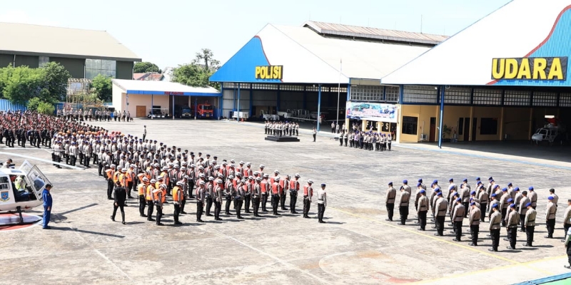Ratusan Personel Brimob Bersama Medis dan K9 Dikerahkan Dari  Tangsel ke Sumatera