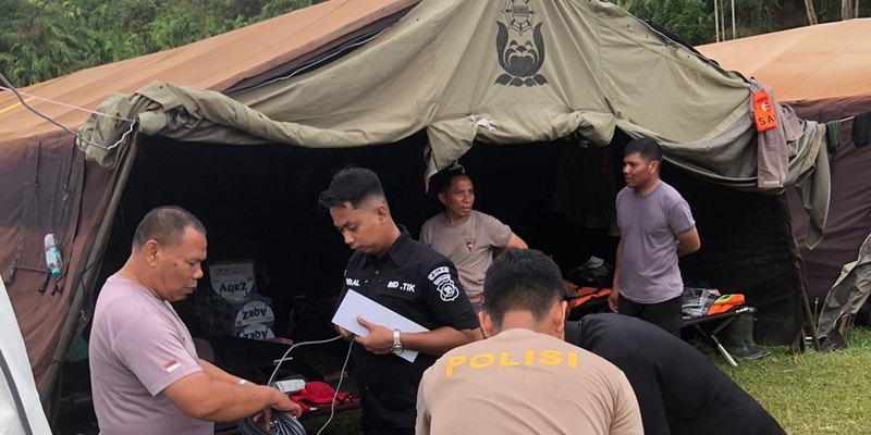 Jaringan Internet Polri Hadir di 76 Titik Bencana Sumatera