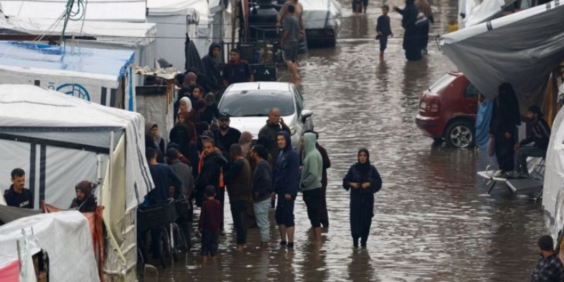 Warga Gaza Terancam Wabah Penyakit Gegara Badai Byron