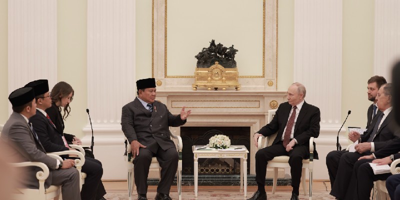 Prabowo Diskusikan Perkembangan Komunikasi Bisnis RI-Rusia ke Putin