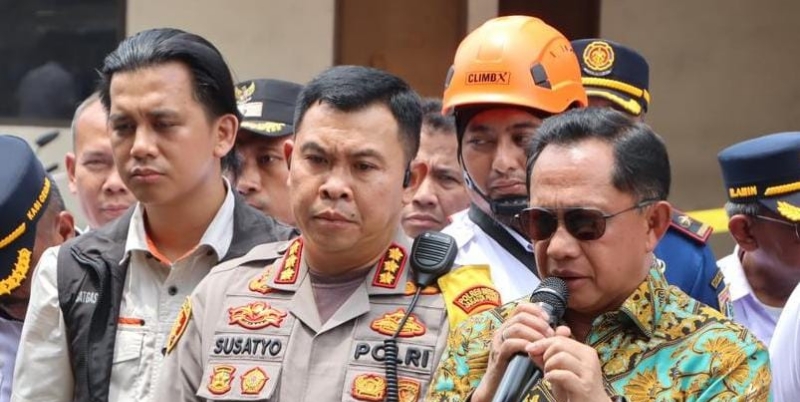 Tito Datangi Lokasi Kebakaran Gedung Terra Drone: Tak Boleh Terulang!