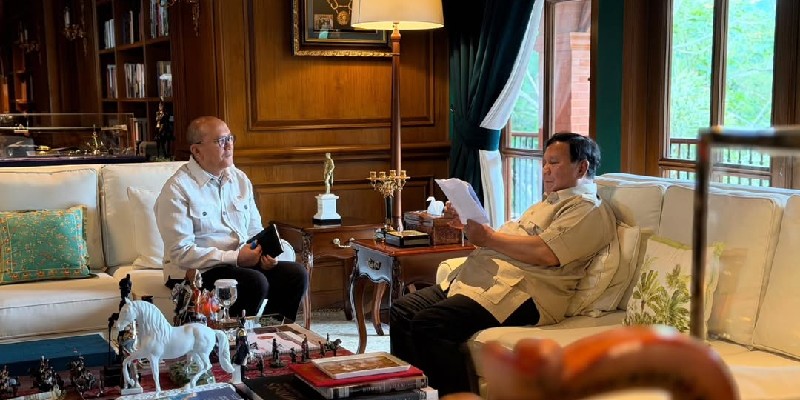 Prabowo-Rosan Bahas Proyek Rp100 Triliun di Hambalang