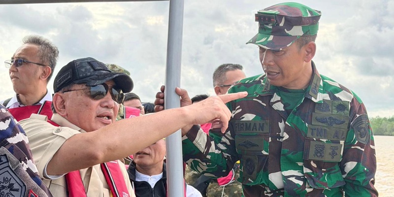 Menhan Pastikan Progres Pengerukan Muara Kuala Peunaga Berjalan Stabil