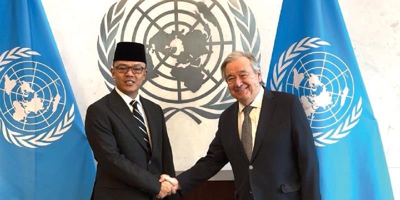 Temui Sekjen PBB, Menlu Sugiono Paparkan Sikap RI di BoP