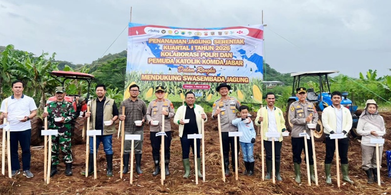 Polri Gandeng Pemuda Katolik Wujudkan Swasembada Pangan di Cianjur