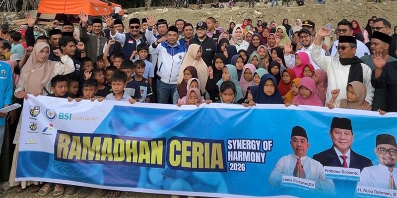 Ramadan Ceria KNPI Santuni Hampir Seribu Anak Korban Banjir di Aceh