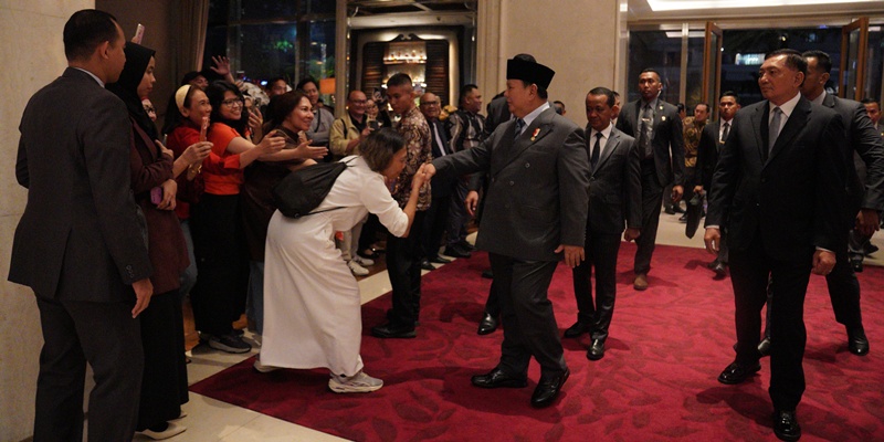 Prabowo Didampingi Sjafrie hingga Bahlil Hadiri Resepsi Pernikahan El Rumi