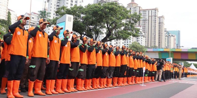Ribuan Petugas Kebersihan Dikerahkan saat May Day 2026