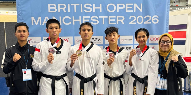 Indonesia Sabet Empat Medali dalam Ajang Taekwondo Internasional di Inggris