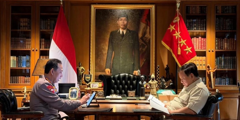 Prabowo Panggil Kapolri ke Hambalang