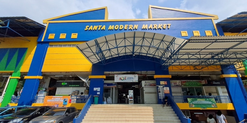 Pasar Santa Direvitalisasi Lebih Modern