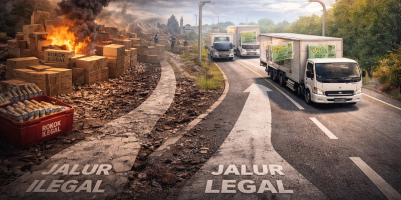 Bea Cukai Kebut Transisi Rokok Ilegal Jadi Jalur Legal